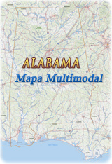 Mapa estado Alabama