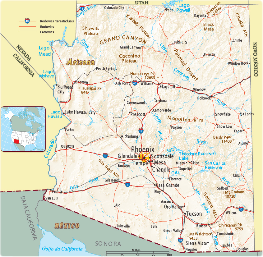 Mapa Arizona