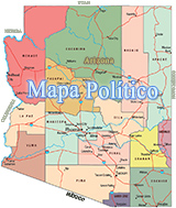 Mapa politico Arizona