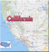 California mapa fisico