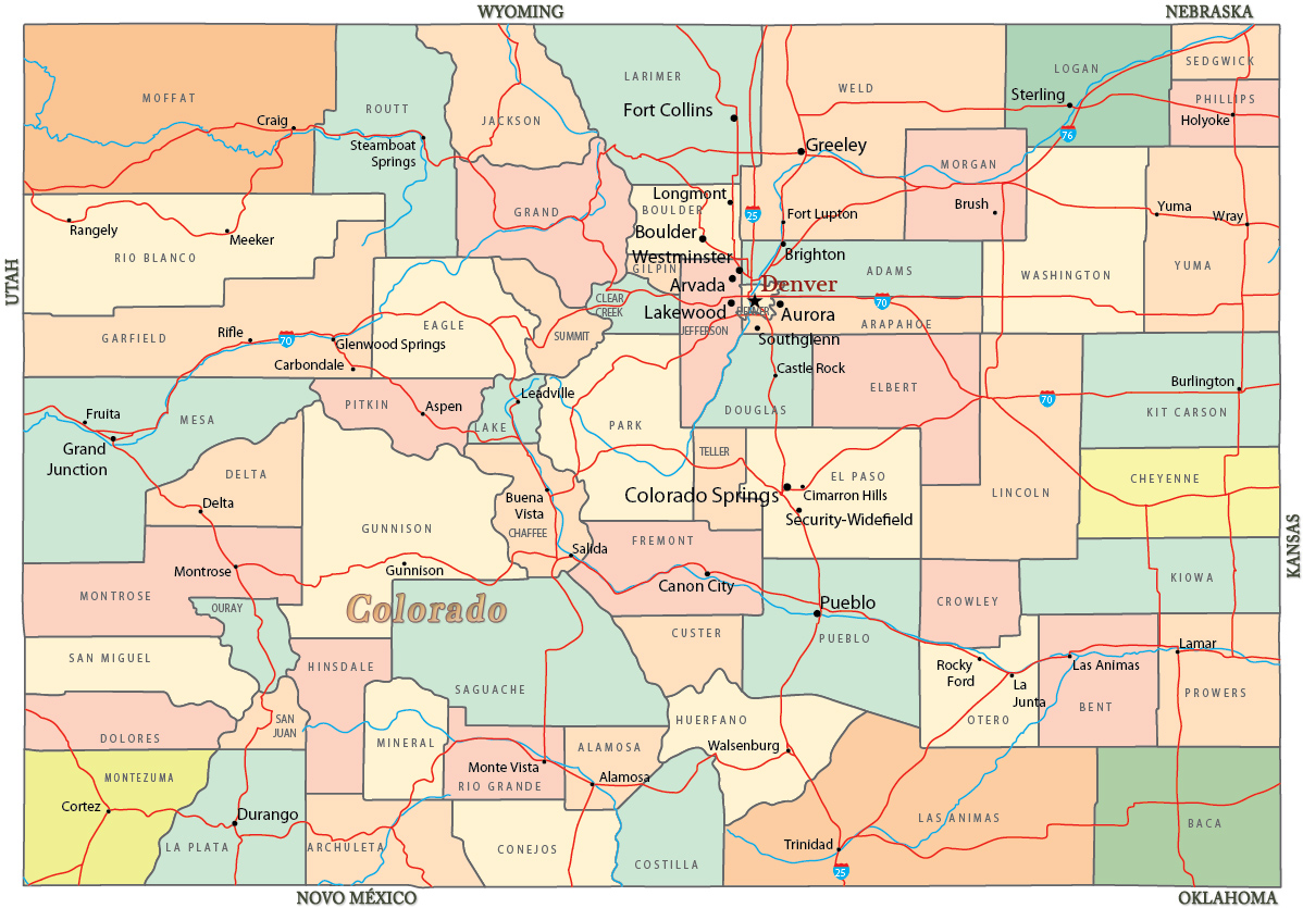 Mapa Colorado