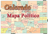 Mapa politico Colorado