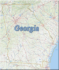 Mapa Estado Georgia