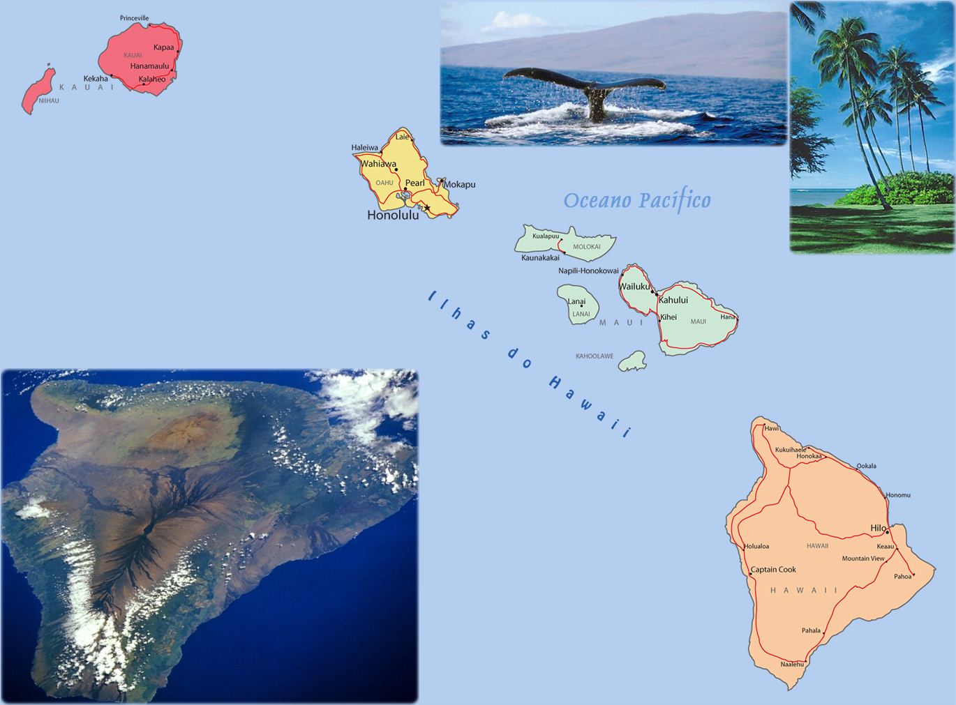 Mapa Hawaii