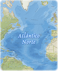 Mapa Atlantico norte