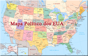 Mapa politico Estados Unidos