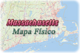 Mapa fisico Massachusetts