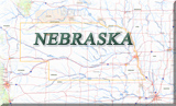 Mapa Nebraska