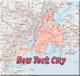 Mapa Cidade Nova York