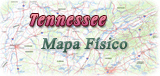 Mapa fisico Tennessee