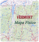 Mapa fisico vermont